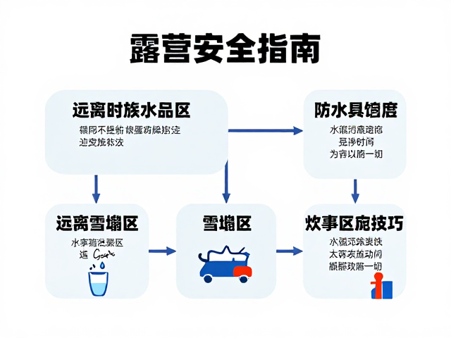 户外露营安全指南,水具管理、远离雪崩区与炊事区搭建技巧