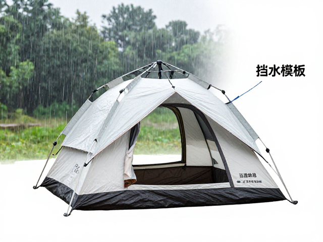 雨季露营帐篷收包与搭建指南,挡风板使用及防水技巧