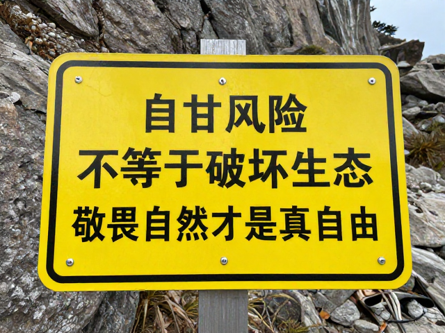 登山环保警示,自甘风险不等于破坏生态,敬畏自然才是真自由