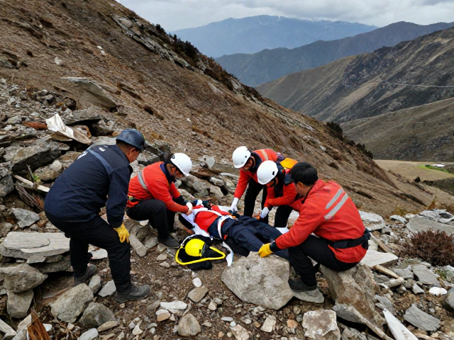 高原救援实录,景区救援人员如何安全转运伤员下山?