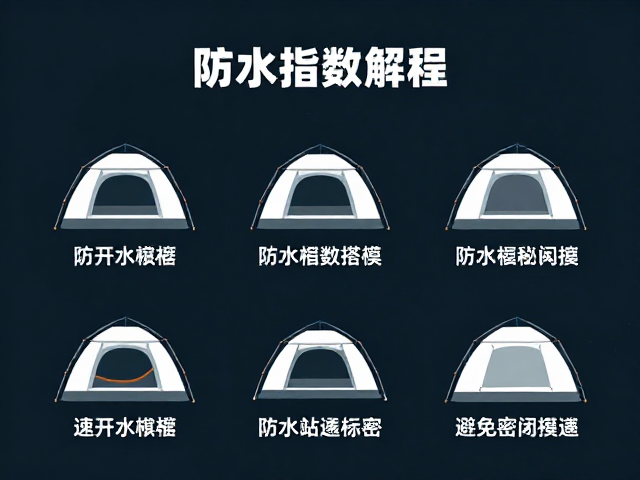 速开帐篷搭建步骤，防水指数解读，避免完全密闭更安全