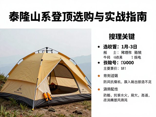 帐篷选型与防风抗造标准