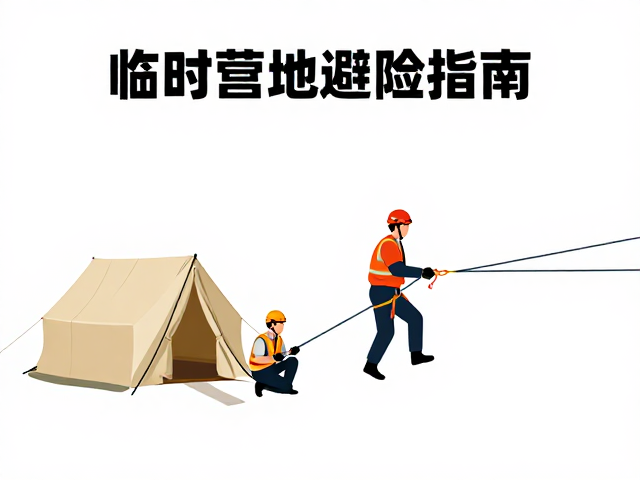临时营地避险指南,如何用安全绳保护救援人员安全