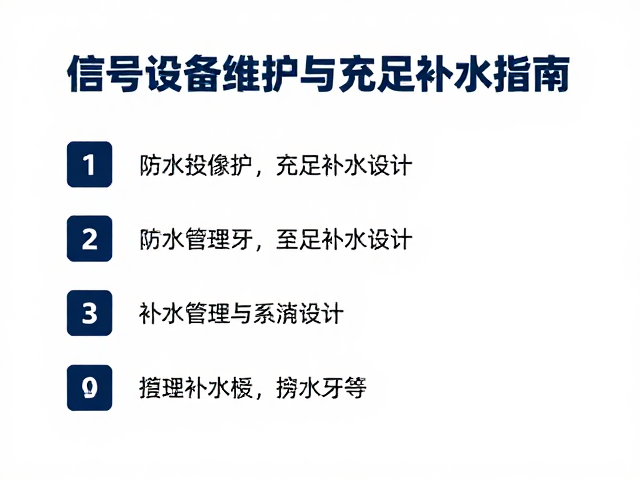 补水管理与系统冗余设计
