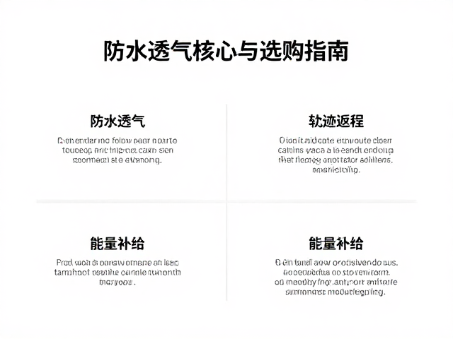 能量补给:代谢效率与便携形式的科学匹配