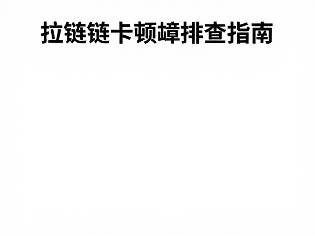 案例分析,绳索受冲坠后需评估,拉链卡顿故障排查指南