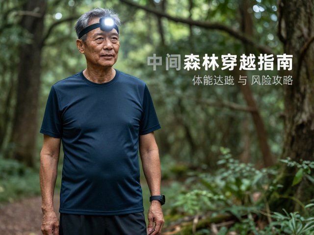 中老年体能达标者森林穿越指南,头灯选购与夜间安全攻略
