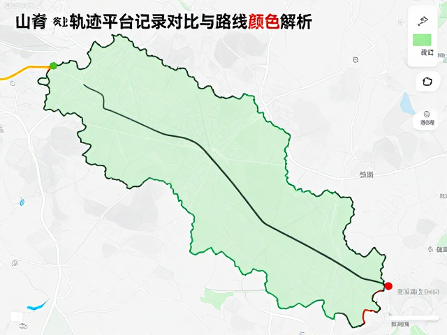 山脊路线怎么选?主流轨迹平台记录对比与路线颜色解析