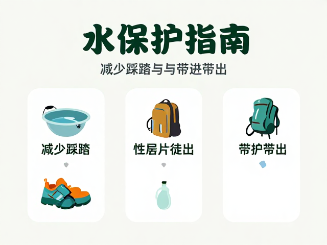 水源保护指南,减少踩踏与带进带出,守护纯净自然