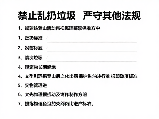 废弃物管理的具体执行标准