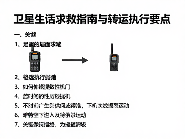 卫星电话求救的标准操作流程与关键话术