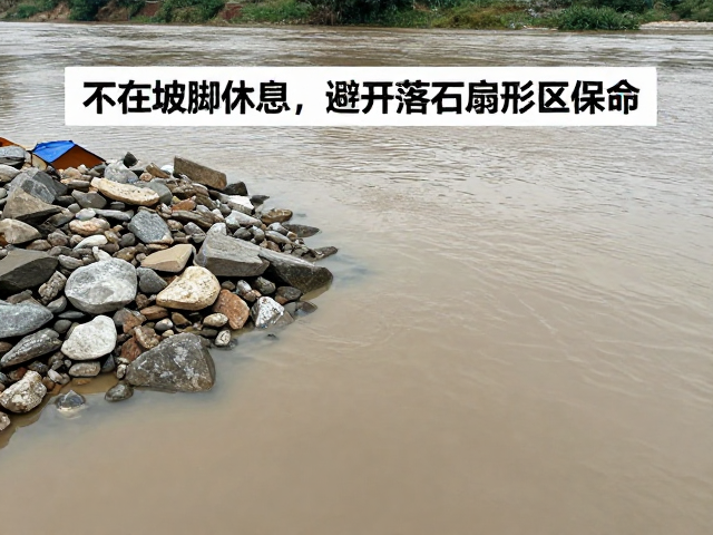 远离河岸核心危险带的避险策略