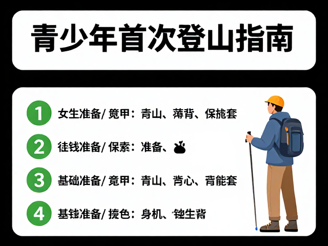 青少年首次登山指南,公司团建徒步路线推荐与安全贴士