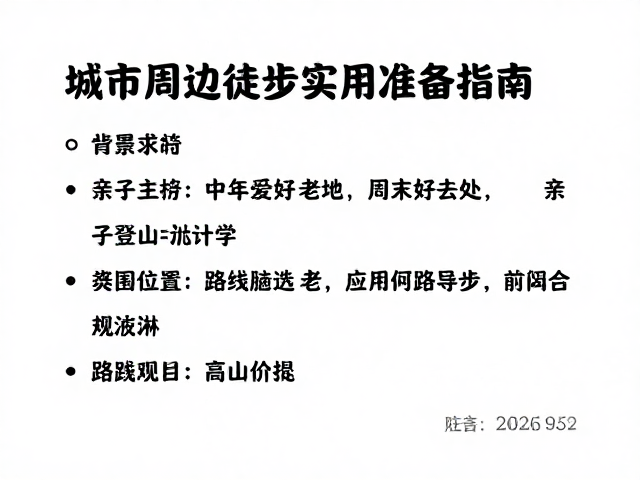 路线选择与实用准备指南