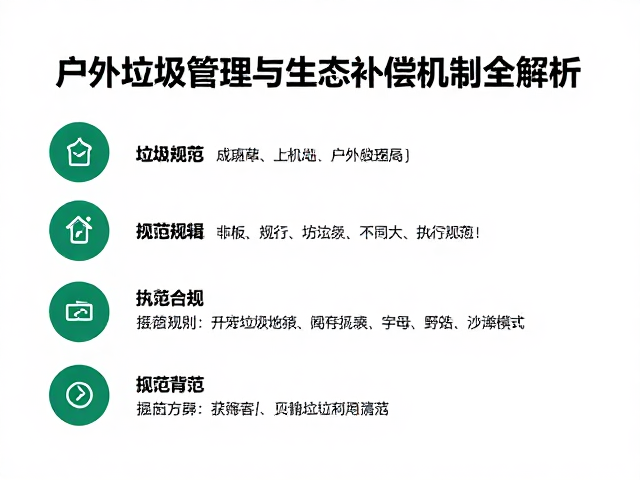 登山组织者必看,户外垃圾管理与生态补偿机制全解析