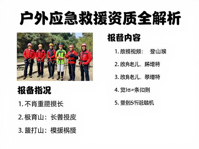 户外救援队登山前报备指南,必备应急救援资质全解析