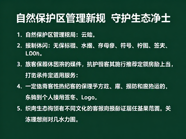 自然保护区管理局新规,游客行为管理指南,守护生态净土