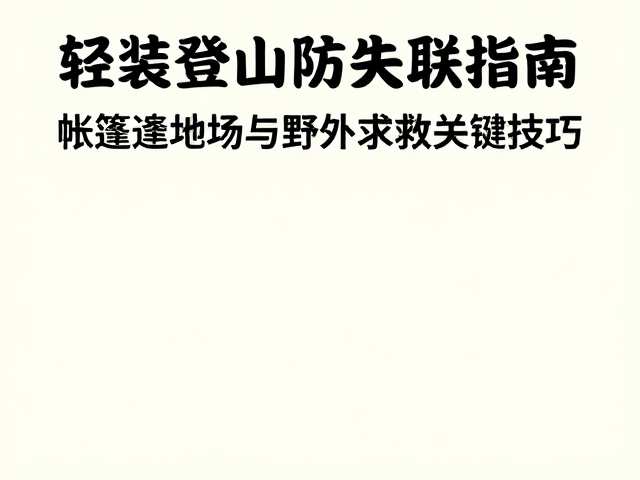 失联后的心理建设与生存策略