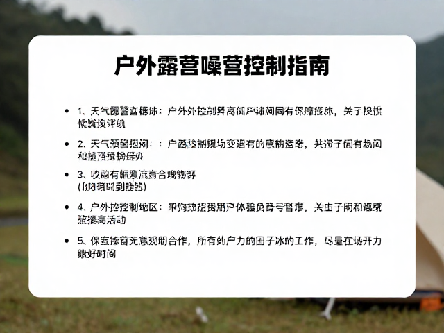 噪音控制的具体执行策略