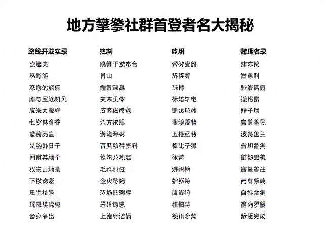 社群记忆:非官方名录的整理与争议