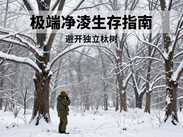 极端降温户外生存指南,避开独立大树,用对讲机联络保命