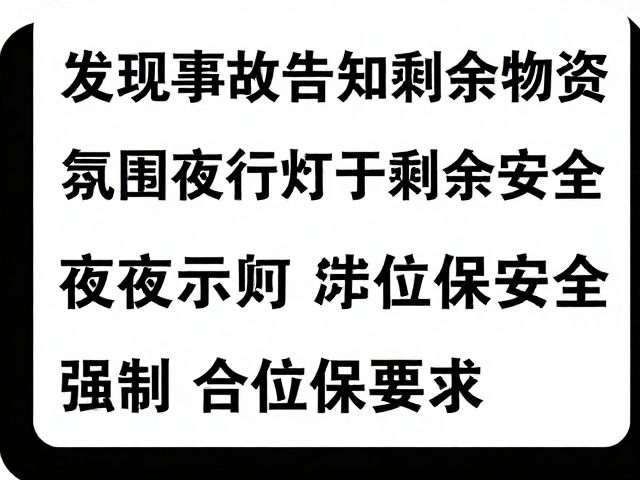 灯光示位系统的技术规范与应用