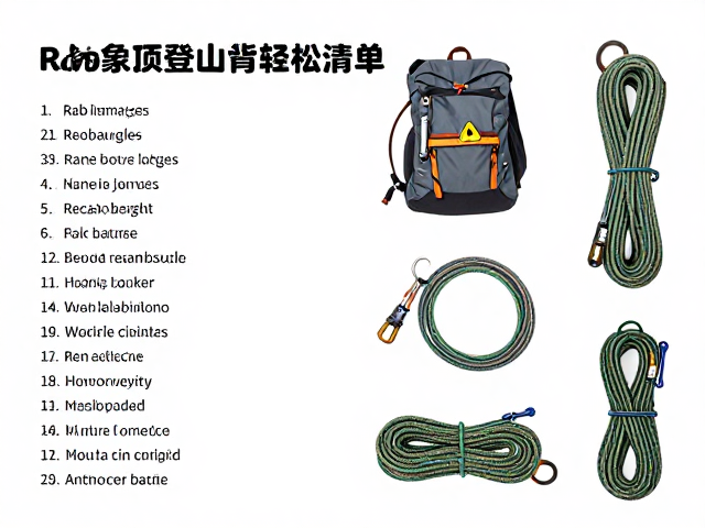 技术攀登与救援装备：绳索与连接件