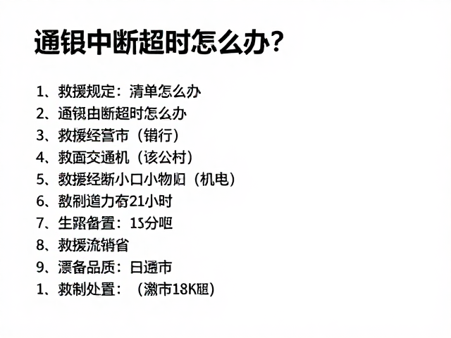 救援规定，通讯中断超时怎么办？装备清单备案指南