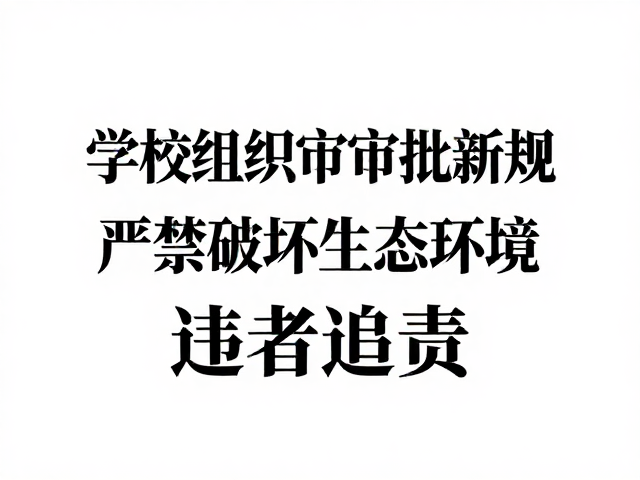生态环境保护红线不可触碰