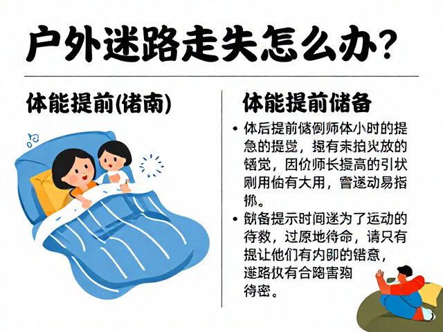 迷路初期的心理建设与原地待命