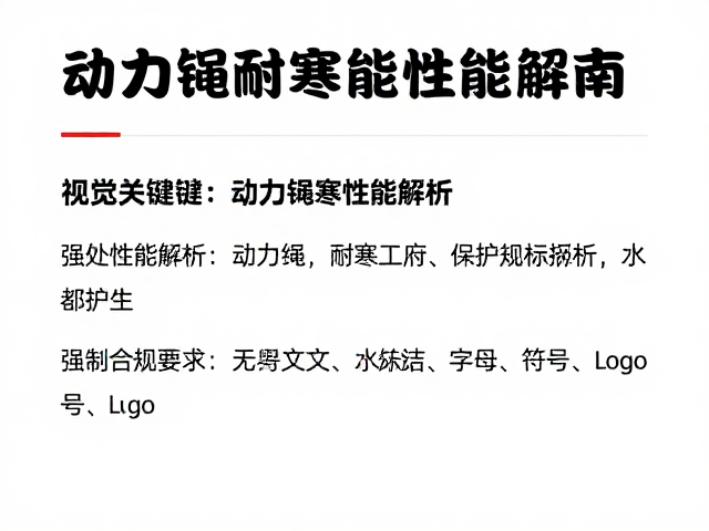 动力绳耐寒性能解析，户外保护站搭建安全指南