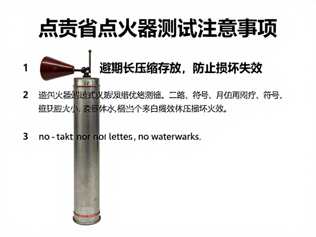点火器测试注意事项,避免长期压缩存放,防止损坏失效