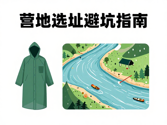营地选址避坑指南,雨衣装备与排泄物规范处理全攻略