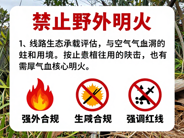 禁止野外明火,线路生态承载评估与空气质量保护指南