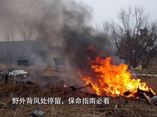 野外起火遇风寒效应?快找背风处停留,保命指南必看