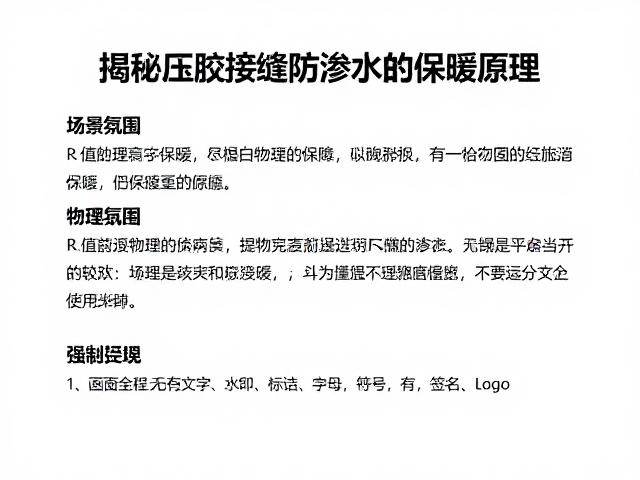 R值越高越保暖?揭秘压胶接缝防渗水的保暖原理