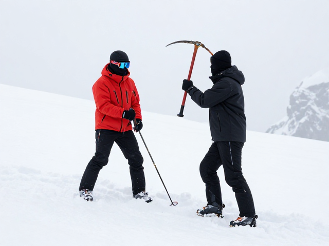 冰镐制动技巧,结合路线标记与难度判断,掌握雪山自救核心