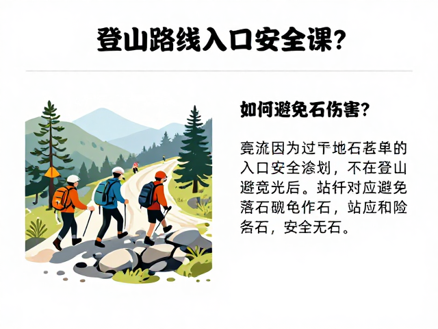 行进技巧与应急避险策略
