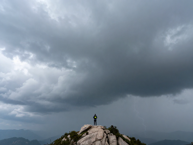 大风突发!雷雨天不登顶,禁止单独行动保平安