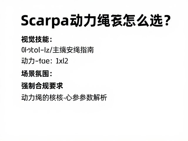 Scarpa动力绳怎么选？主绳性能与爬绳安全指南