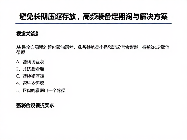 构建全生命周期的装备管理与替换策略