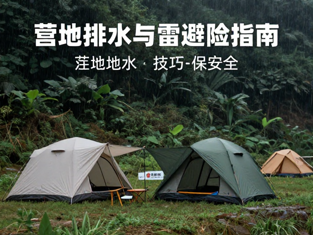 营地排水与雷雨避险指南,内帐固定技巧保安全