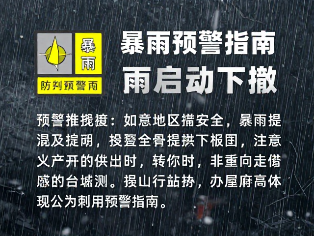 暴雨预警启动下撤!指北针精准导航,安全撤离指南