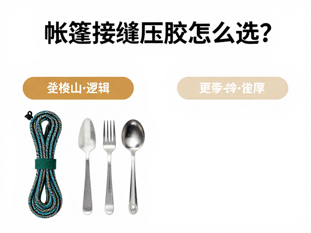 帐篷接缝压胶怎么选?搭配登山绳与餐具的户外装备指南