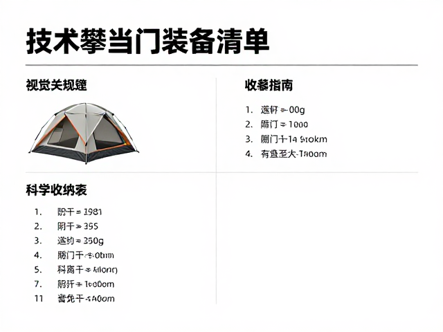 技术攀登入门装备清单,帐篷阴干与科学收纳指南