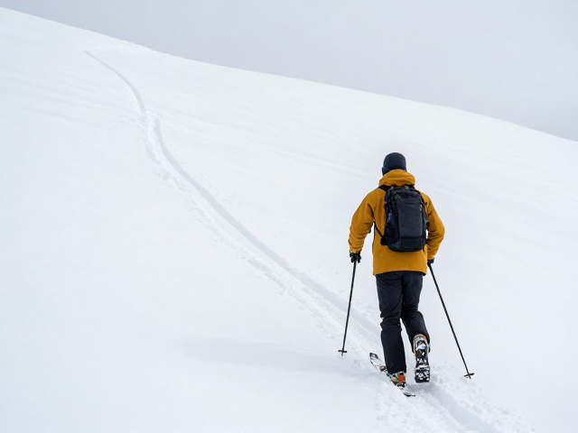 雪坡行走中的路线选择与风险评估
