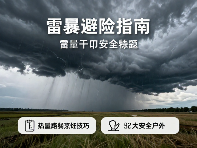 雷暴避险指南,高热量路餐与烹饪技巧助你安全户外