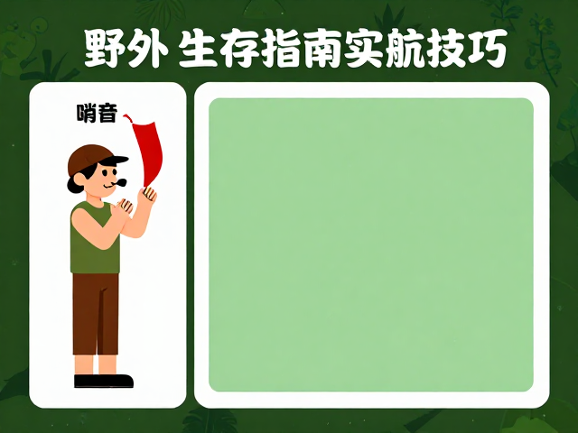 哨音求救:标准化信号与听觉传播策略
