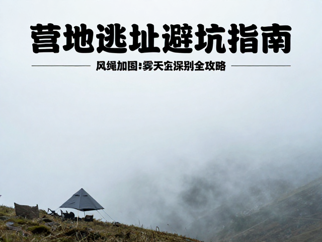 营地选址避坑指南,风绳加固与雾天方向识别全攻略