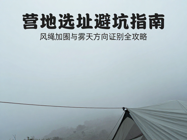 风绳加固:构建帐篷的隐形骨架